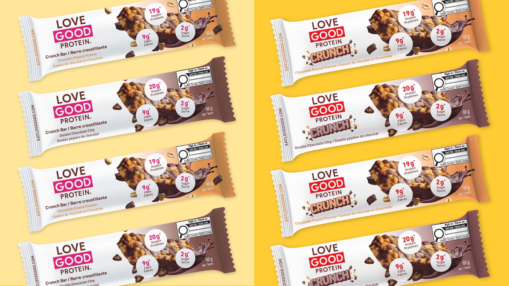 Love Good Protein CRUNCH High Protein Low Sugar Keto Friendly Nutty bars