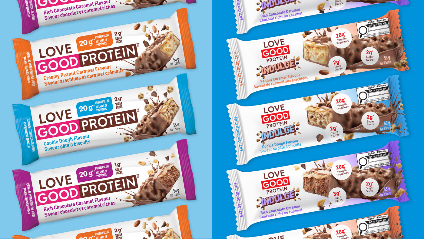 Love Good Protein INDULGE High Protein Low Sugar Keto Friendly Nutty bars