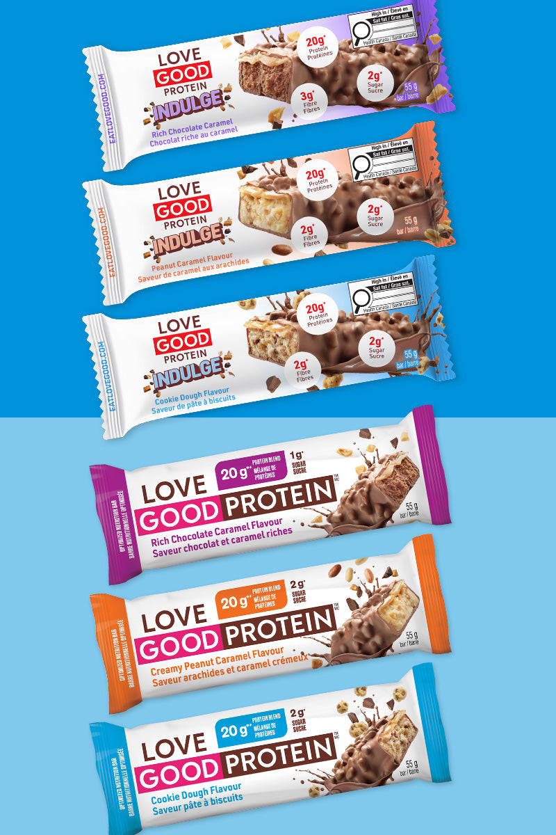 Love Good Protein INDULGE High Protein Low Sugar Keto Friendly Nutty bars